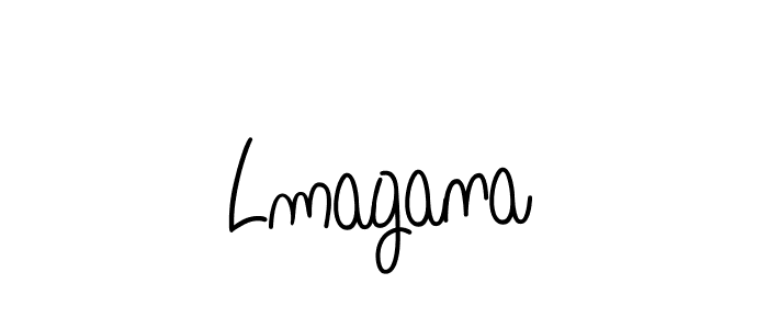 if you are searching for the best signature style for your name Lmagana. so please give up your signature search. here we have designed multiple signature styles  using Angelique-Rose-font-FFP. Lmagana signature style 5 images and pictures png