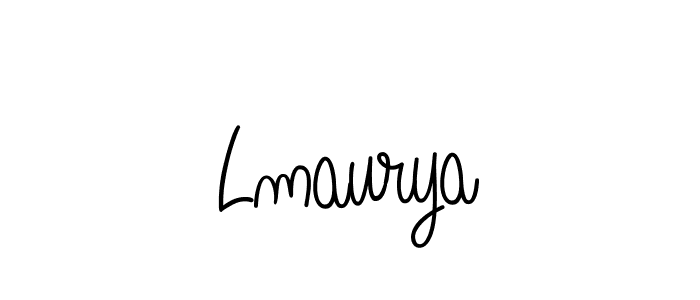 Use a signature maker to create a handwritten signature online. With this signature software, you can design (Angelique-Rose-font-FFP) your own signature for name Lmaurya. Lmaurya signature style 5 images and pictures png