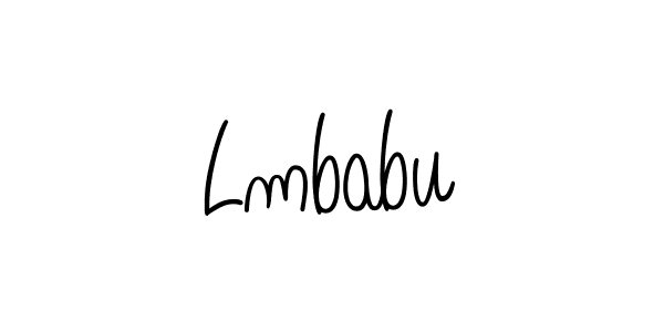 Make a beautiful signature design for name Lmbabu. With this signature (Angelique-Rose-font-FFP) style, you can create a handwritten signature for free. Lmbabu signature style 5 images and pictures png