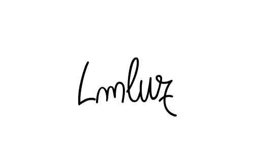 Use a signature maker to create a handwritten signature online. With this signature software, you can design (Angelique-Rose-font-FFP) your own signature for name Lmluz. Lmluz signature style 5 images and pictures png