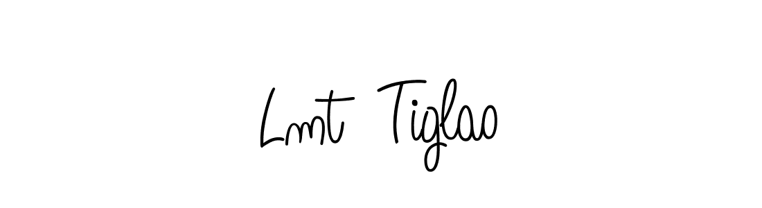 Lmt  Tiglao stylish signature style. Best Handwritten Sign (Angelique-Rose-font-FFP) for my name. Handwritten Signature Collection Ideas for my name Lmt  Tiglao. Lmt  Tiglao signature style 5 images and pictures png