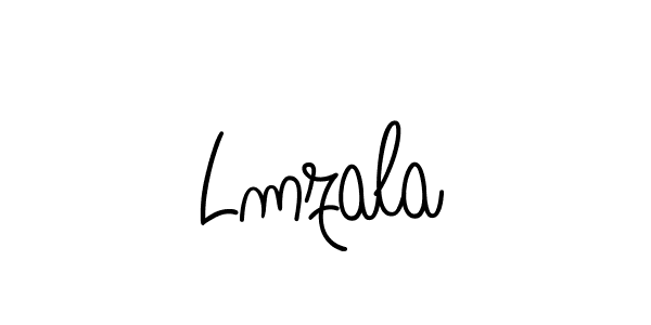 Lmzala stylish signature style. Best Handwritten Sign (Angelique-Rose-font-FFP) for my name. Handwritten Signature Collection Ideas for my name Lmzala. Lmzala signature style 5 images and pictures png