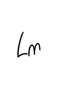You should practise on your own different ways (Angelique-Rose-font-FFP) to write your name (Ln) in signature. don't let someone else do it for you. Ln signature style 5 images and pictures png