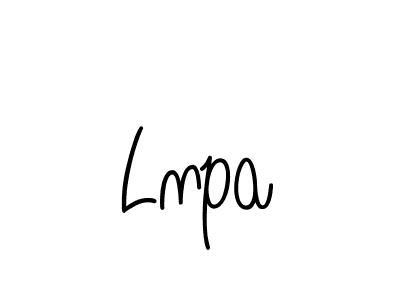 How to make Lnpa signature? Angelique-Rose-font-FFP is a professional autograph style. Create handwritten signature for Lnpa name. Lnpa signature style 5 images and pictures png