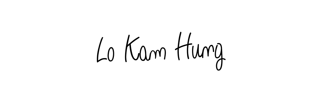 How to make Lo Kam Hung signature? Angelique-Rose-font-FFP is a professional autograph style. Create handwritten signature for Lo Kam Hung name. Lo Kam Hung signature style 5 images and pictures png