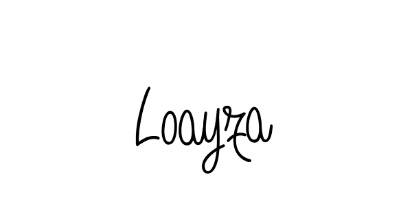 Create a beautiful signature design for name Loayza. With this signature (Angelique-Rose-font-FFP) fonts, you can make a handwritten signature for free. Loayza signature style 5 images and pictures png