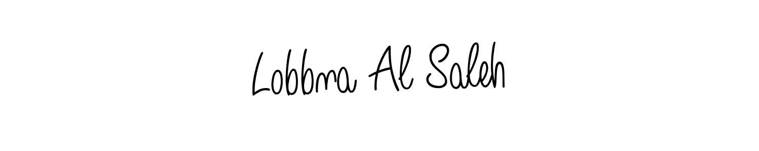 Create a beautiful signature design for name Lobbna Al Saleh. With this signature (Angelique-Rose-font-FFP) fonts, you can make a handwritten signature for free. Lobbna Al Saleh signature style 5 images and pictures png