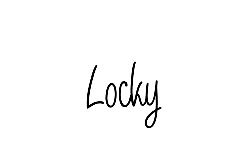 The best way (Angelique-Rose-font-FFP) to make a short signature is to pick only two or three words in your name. The name Locky include a total of six letters. For converting this name. Locky signature style 5 images and pictures png