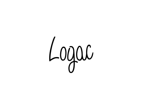 The best way (Angelique-Rose-font-FFP) to make a short signature is to pick only two or three words in your name. The name Logac include a total of six letters. For converting this name. Logac signature style 5 images and pictures png