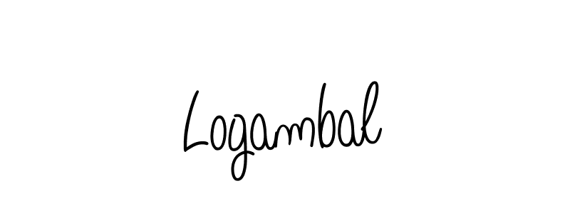 How to make Logambal signature? Angelique-Rose-font-FFP is a professional autograph style. Create handwritten signature for Logambal name. Logambal signature style 5 images and pictures png