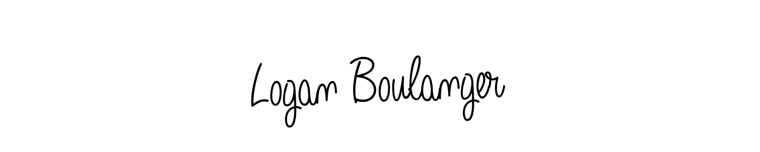 How to make Logan Boulanger name signature. Use Angelique-Rose-font-FFP style for creating short signs online. This is the latest handwritten sign. Logan Boulanger signature style 5 images and pictures png