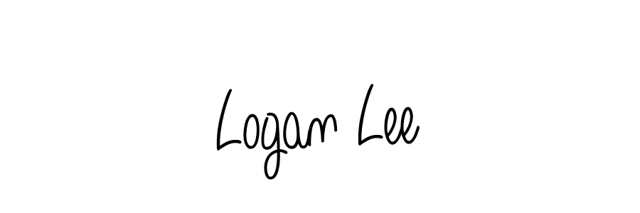 Logan Lee stylish signature style. Best Handwritten Sign (Angelique-Rose-font-FFP) for my name. Handwritten Signature Collection Ideas for my name Logan Lee. Logan Lee signature style 5 images and pictures png