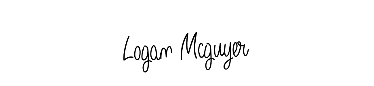 How to make Logan Mcguyer signature? Angelique-Rose-font-FFP is a professional autograph style. Create handwritten signature for Logan Mcguyer name. Logan Mcguyer signature style 5 images and pictures png