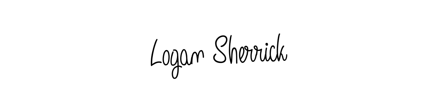 Make a beautiful signature design for name Logan Sherrick. With this signature (Angelique-Rose-font-FFP) style, you can create a handwritten signature for free. Logan Sherrick signature style 5 images and pictures png