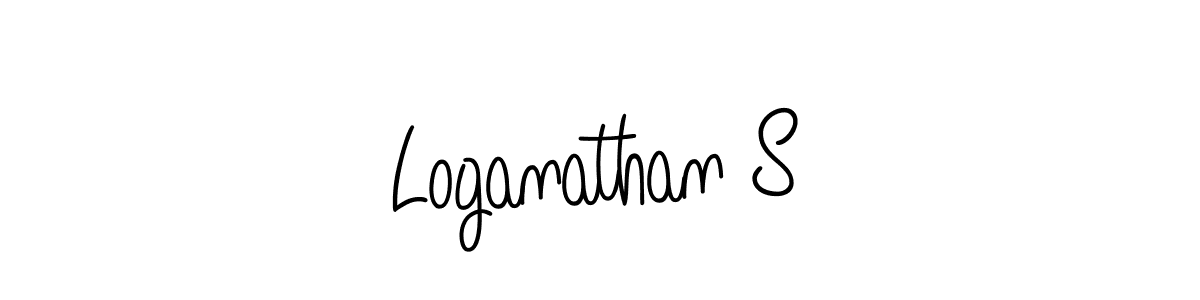 How to make Loganathan S signature? Angelique-Rose-font-FFP is a professional autograph style. Create handwritten signature for Loganathan S name. Loganathan S signature style 5 images and pictures png
