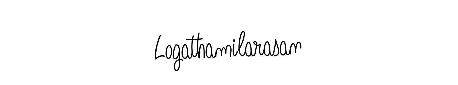 Make a beautiful signature design for name Logathamilarasan. With this signature (Angelique-Rose-font-FFP) style, you can create a handwritten signature for free. Logathamilarasan signature style 5 images and pictures png