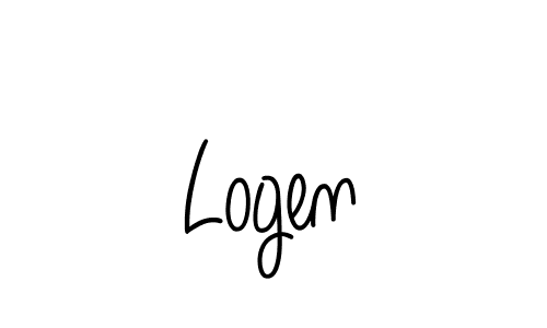 Angelique-Rose-font-FFP is a professional signature style that is perfect for those who want to add a touch of class to their signature. It is also a great choice for those who want to make their signature more unique. Get Logen name to fancy signature for free. Logen signature style 5 images and pictures png