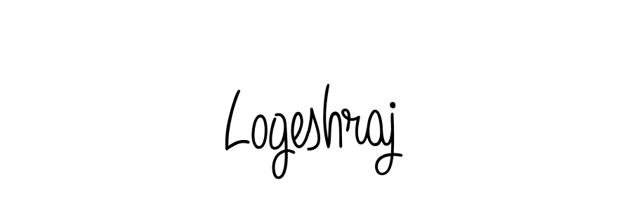 Make a beautiful signature design for name Logeshraj. With this signature (Angelique-Rose-font-FFP) style, you can create a handwritten signature for free. Logeshraj signature style 5 images and pictures png