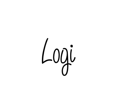 Use a signature maker to create a handwritten signature online. With this signature software, you can design (Angelique-Rose-font-FFP) your own signature for name Logi. Logi signature style 5 images and pictures png