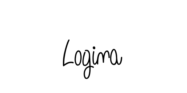 Make a beautiful signature design for name Logina. With this signature (Angelique-Rose-font-FFP) style, you can create a handwritten signature for free. Logina signature style 5 images and pictures png