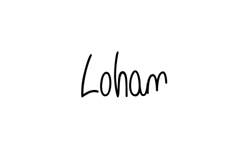 You should practise on your own different ways (Angelique-Rose-font-FFP) to write your name (Lohan) in signature. don't let someone else do it for you. Lohan signature style 5 images and pictures png