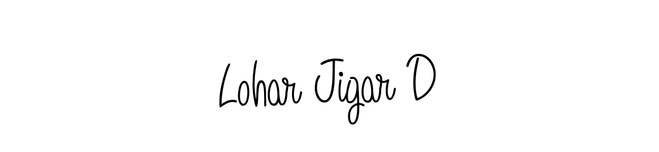 How to Draw Lohar Jigar D signature style? Angelique-Rose-font-FFP is a latest design signature styles for name Lohar Jigar D. Lohar Jigar D signature style 5 images and pictures png