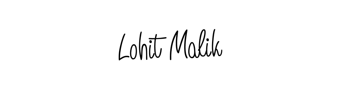 Make a beautiful signature design for name Lohit Malik. With this signature (Angelique-Rose-font-FFP) style, you can create a handwritten signature for free. Lohit Malik signature style 5 images and pictures png