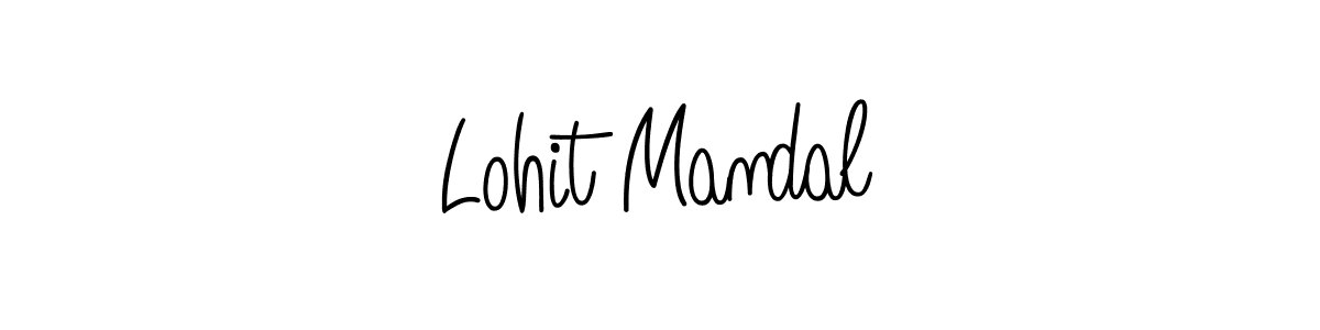 How to make Lohit Mandal name signature. Use Angelique-Rose-font-FFP style for creating short signs online. This is the latest handwritten sign. Lohit Mandal signature style 5 images and pictures png