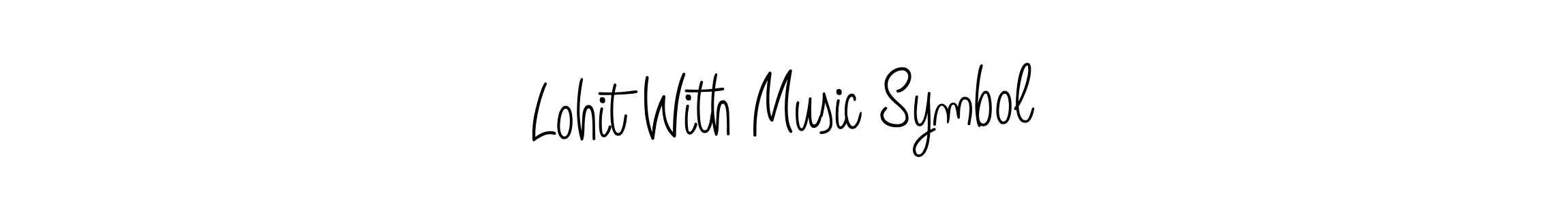 Design your own signature with our free online signature maker. With this signature software, you can create a handwritten (Angelique-Rose-font-FFP) signature for name Lohit With Music Symbol. Lohit With Music Symbol signature style 5 images and pictures png