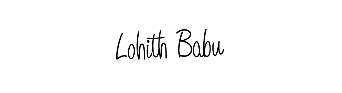 Make a beautiful signature design for name Lohith Babu. With this signature (Angelique-Rose-font-FFP) style, you can create a handwritten signature for free. Lohith Babu signature style 5 images and pictures png
