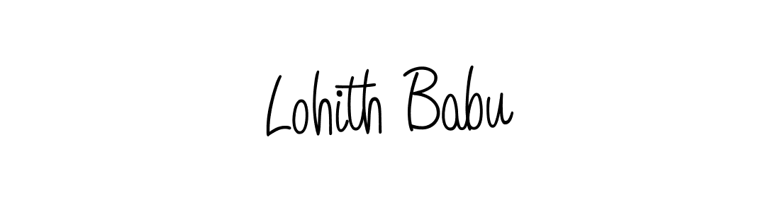 Also we have Lohith Babu name is the best signature style. Create professional handwritten signature collection using Angelique-Rose-font-FFP autograph style. Lohith Babu signature style 5 images and pictures png