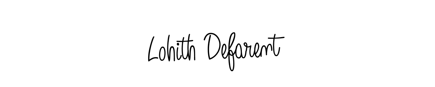 Lohith Defarent stylish signature style. Best Handwritten Sign (Angelique-Rose-font-FFP) for my name. Handwritten Signature Collection Ideas for my name Lohith Defarent. Lohith Defarent signature style 5 images and pictures png