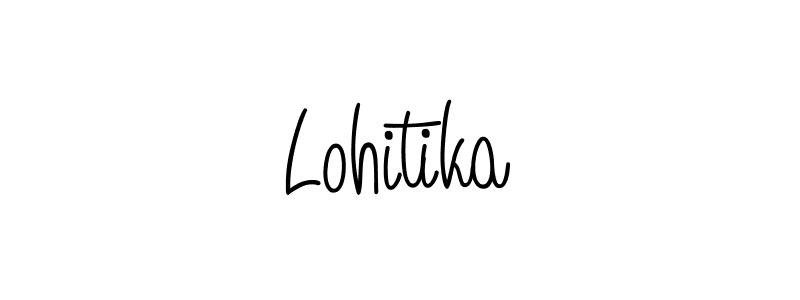 How to Draw Lohitika signature style? Angelique-Rose-font-FFP is a latest design signature styles for name Lohitika. Lohitika signature style 5 images and pictures png