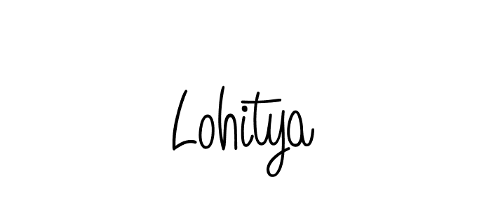 You should practise on your own different ways (Angelique-Rose-font-FFP) to write your name (Lohitya) in signature. don't let someone else do it for you. Lohitya signature style 5 images and pictures png