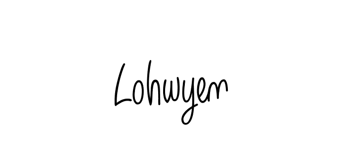 Best and Professional Signature Style for Lohwyen. Angelique-Rose-font-FFP Best Signature Style Collection. Lohwyen signature style 5 images and pictures png
