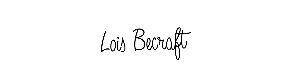 You should practise on your own different ways (Angelique-Rose-font-FFP) to write your name (Lois Becraft) in signature. don't let someone else do it for you. Lois Becraft signature style 5 images and pictures png