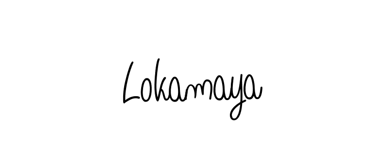 Also we have Lokamaya name is the best signature style. Create professional handwritten signature collection using Angelique-Rose-font-FFP autograph style. Lokamaya signature style 5 images and pictures png