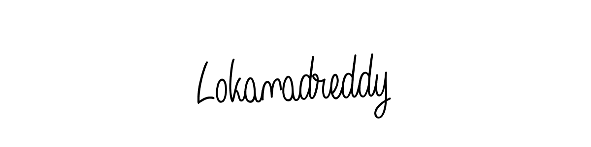 Design your own signature with our free online signature maker. With this signature software, you can create a handwritten (Angelique-Rose-font-FFP) signature for name Lokanadreddy. Lokanadreddy signature style 5 images and pictures png