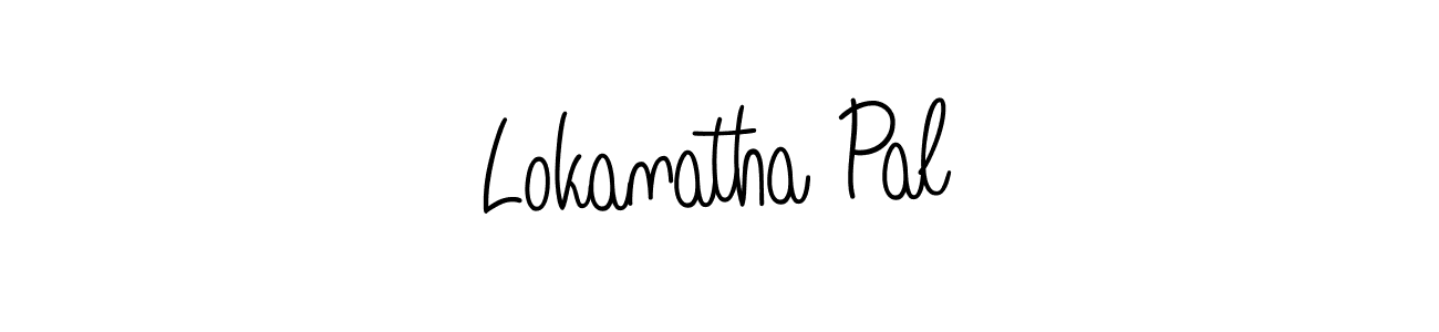 Lokanatha Pal stylish signature style. Best Handwritten Sign (Angelique-Rose-font-FFP) for my name. Handwritten Signature Collection Ideas for my name Lokanatha Pal. Lokanatha Pal signature style 5 images and pictures png