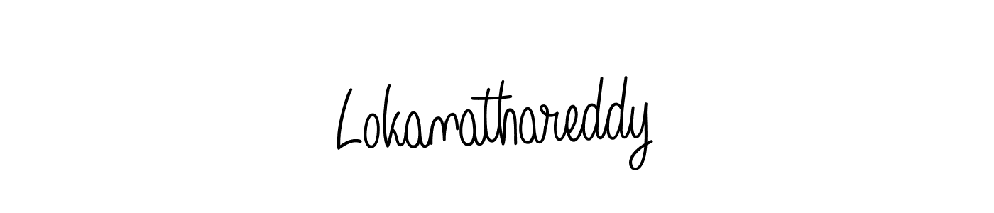 Angelique-Rose-font-FFP is a professional signature style that is perfect for those who want to add a touch of class to their signature. It is also a great choice for those who want to make their signature more unique. Get Lokanathareddy name to fancy signature for free. Lokanathareddy signature style 5 images and pictures png