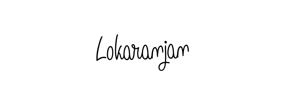 Lokaranjan stylish signature style. Best Handwritten Sign (Angelique-Rose-font-FFP) for my name. Handwritten Signature Collection Ideas for my name Lokaranjan. Lokaranjan signature style 5 images and pictures png