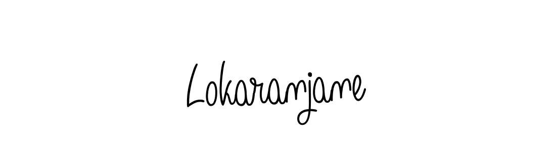 How to make Lokaranjane signature? Angelique-Rose-font-FFP is a professional autograph style. Create handwritten signature for Lokaranjane name. Lokaranjane signature style 5 images and pictures png