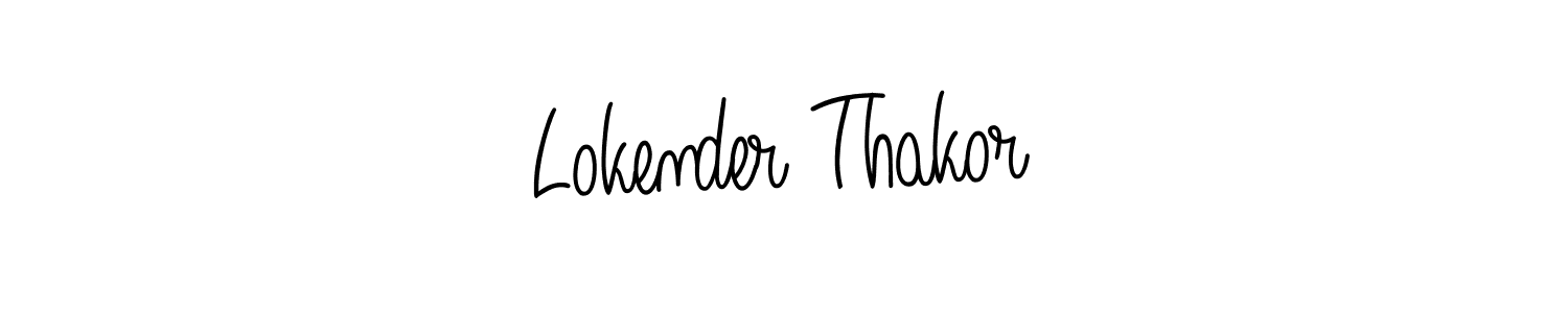 Angelique-Rose-font-FFP is a professional signature style that is perfect for those who want to add a touch of class to their signature. It is also a great choice for those who want to make their signature more unique. Get Lokender Thakor name to fancy signature for free. Lokender Thakor signature style 5 images and pictures png