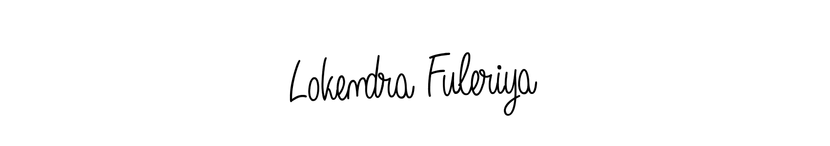 Angelique-Rose-font-FFP is a professional signature style that is perfect for those who want to add a touch of class to their signature. It is also a great choice for those who want to make their signature more unique. Get Lokendra Fuleriya name to fancy signature for free. Lokendra Fuleriya signature style 5 images and pictures png