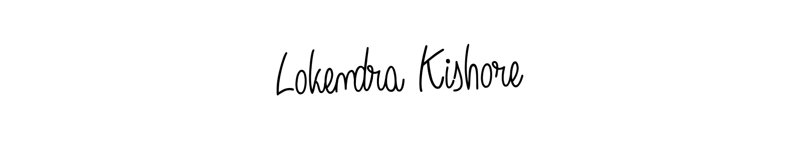 Make a short Lokendra Kishore signature style. Manage your documents anywhere anytime using Angelique-Rose-font-FFP. Create and add eSignatures, submit forms, share and send files easily. Lokendra Kishore signature style 5 images and pictures png