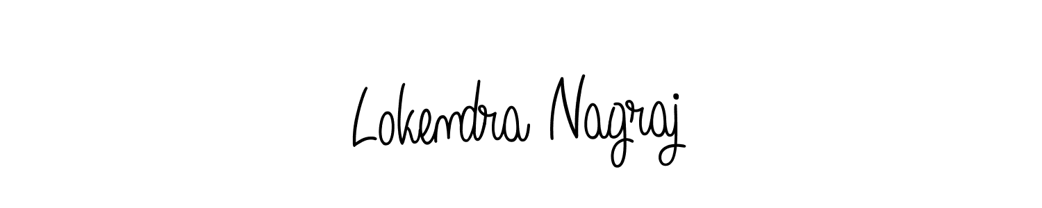 Design your own signature with our free online signature maker. With this signature software, you can create a handwritten (Angelique-Rose-font-FFP) signature for name Lokendra Nagraj. Lokendra Nagraj signature style 5 images and pictures png