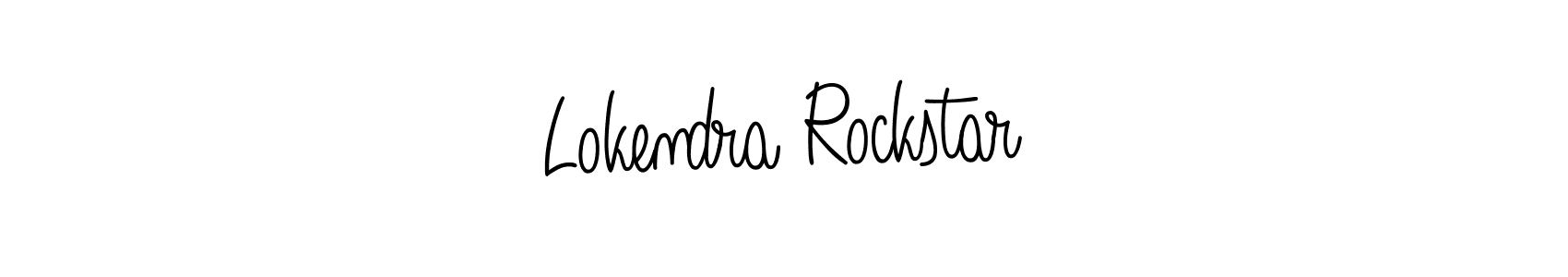 It looks lik you need a new signature style for name Lokendra Rockstar. Design unique handwritten (Angelique-Rose-font-FFP) signature with our free signature maker in just a few clicks. Lokendra Rockstar signature style 5 images and pictures png