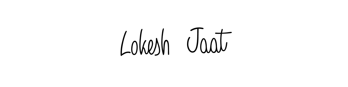 It looks lik you need a new signature style for name Lokesh  Jaat. Design unique handwritten (Angelique-Rose-font-FFP) signature with our free signature maker in just a few clicks. Lokesh  Jaat signature style 5 images and pictures png
