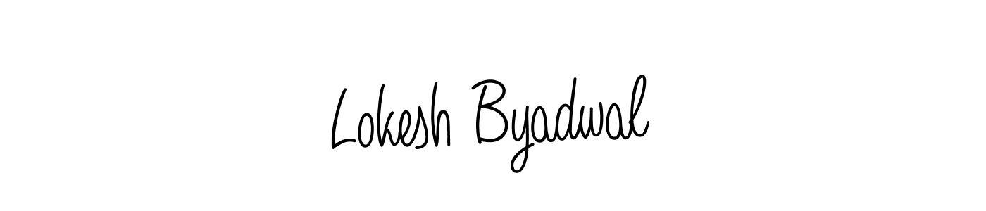 Here are the top 10 professional signature styles for the name Lokesh Byadwal. These are the best autograph styles you can use for your name. Lokesh Byadwal signature style 5 images and pictures png