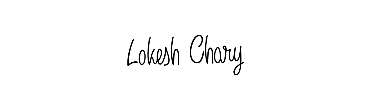 Once you've used our free online signature maker to create your best signature Angelique-Rose-font-FFP style, it's time to enjoy all of the benefits that Lokesh Chary name signing documents. Lokesh Chary signature style 5 images and pictures png